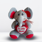 Peluche Elefante con Corazón TE AMO MAMÁ