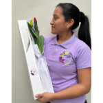 _1: Caja con 3 Tulipanes (Colores Variados)