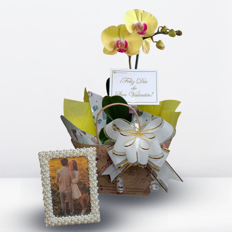 Productos web - 2025-08-25T120642.296 Orquídea + Portarretrato (imprimimos tu foto) - Imagen 1