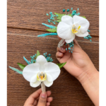 _Pack 2: Corsage con Brazalete (Dorado o Plateado) + Boutonniere - Imagen 3