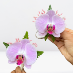 _Pack 2: Corsage con Brazalete (Dorado o Plateado) + Boutonniere