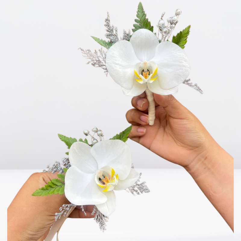 Productos web - 2026-01-09T131748.579 _Pack 1: Corsage con cinta para ajustar + Boutonniere - Imagen 1
