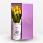 _ : Caja Premium de 10 Tulipanes Amarillos - Imagen 2