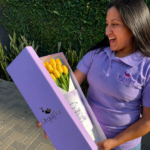 _ : Caja Premium de 10 Tulipanes Amarillos